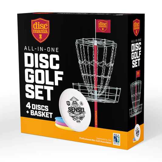 DISCMANIA ALL IN ONE  PORTABLE  FULL METAL TARGETS  and DISC GOLF SET